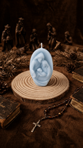 Bougie religieuse artisanale