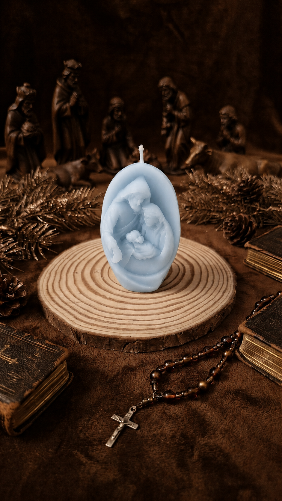 Bougies religieuses artisanales