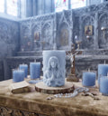Bougie religieuse artisanale