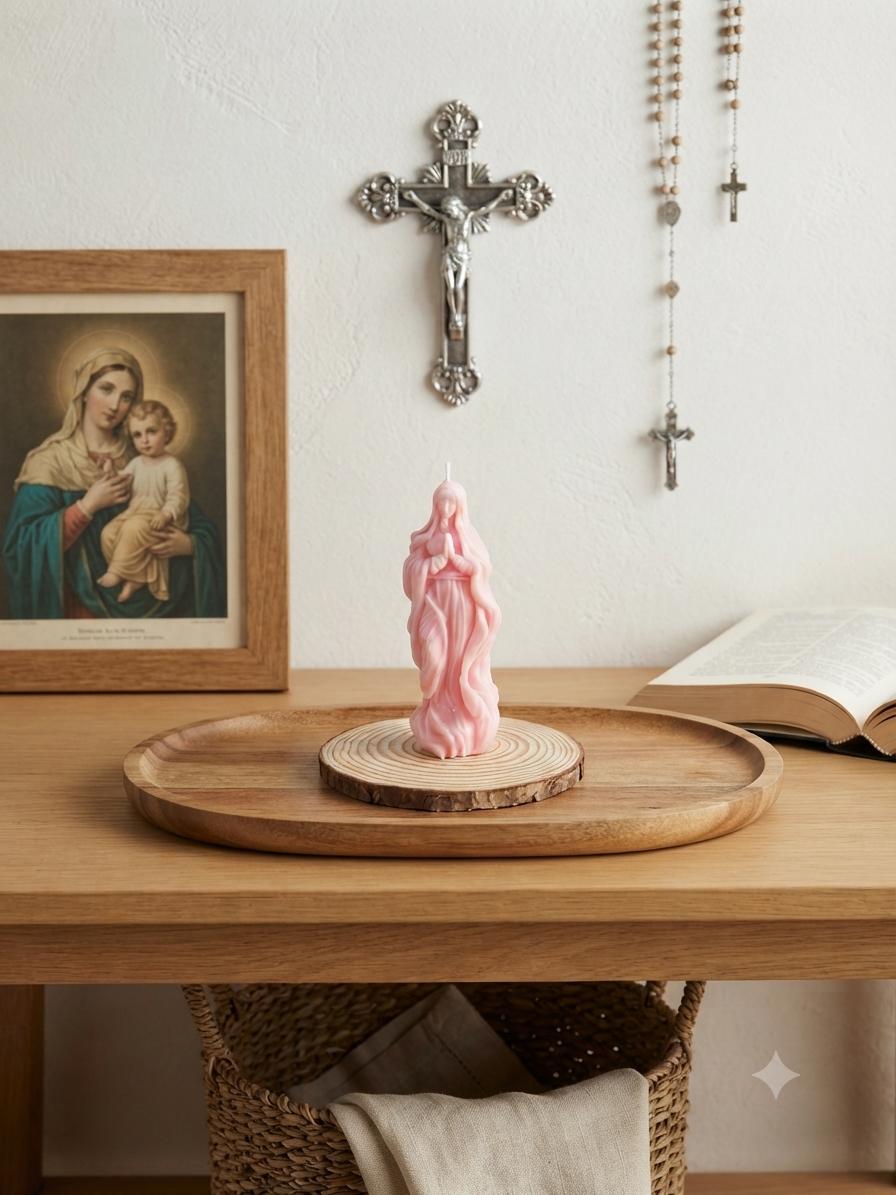 Bougies religieuses artisanales