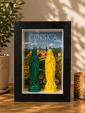 Cadre vitrine vierges vintage