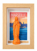 Cadre vitrine vierge vintage