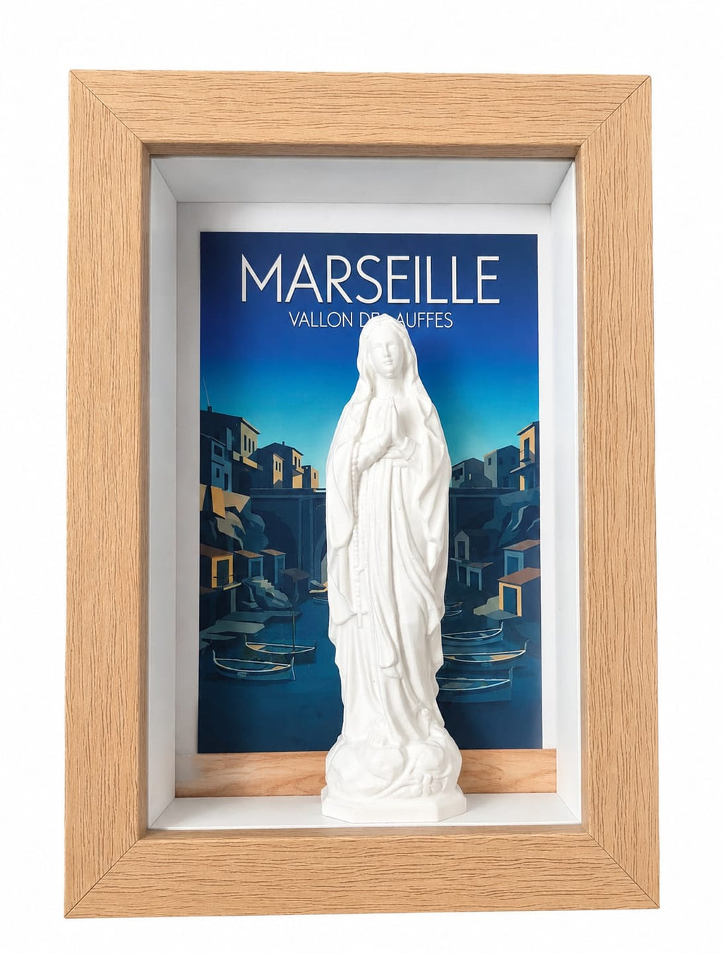 Cadre vitrine vierge vintage